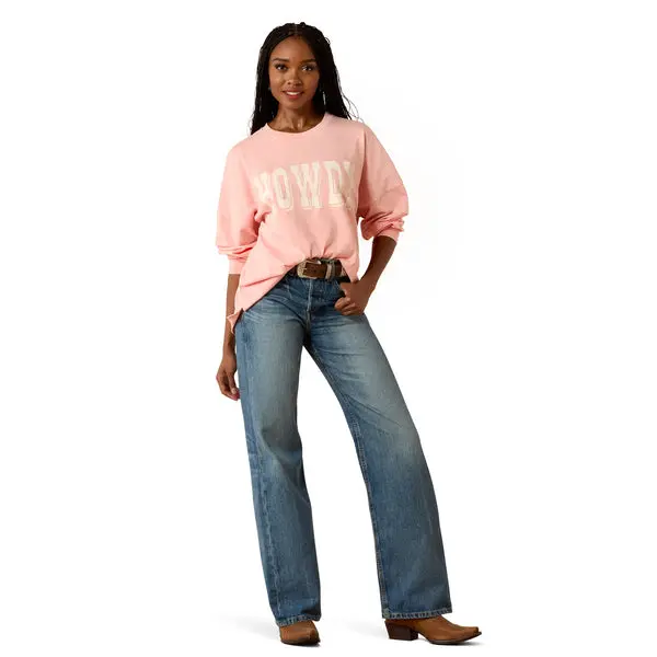 Ariat Women's Canvas Oversized Long-Sleeve T-Shirt 1