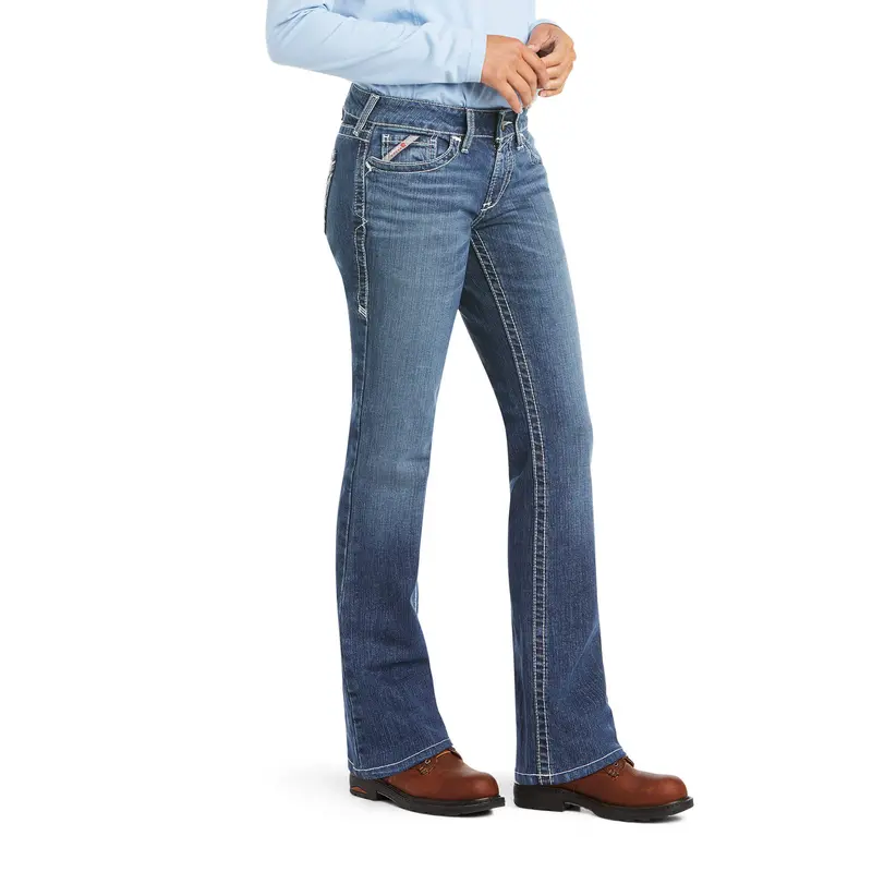 Ariat Women's Fr Durastretch Entwined Boot Cut Jeans 1