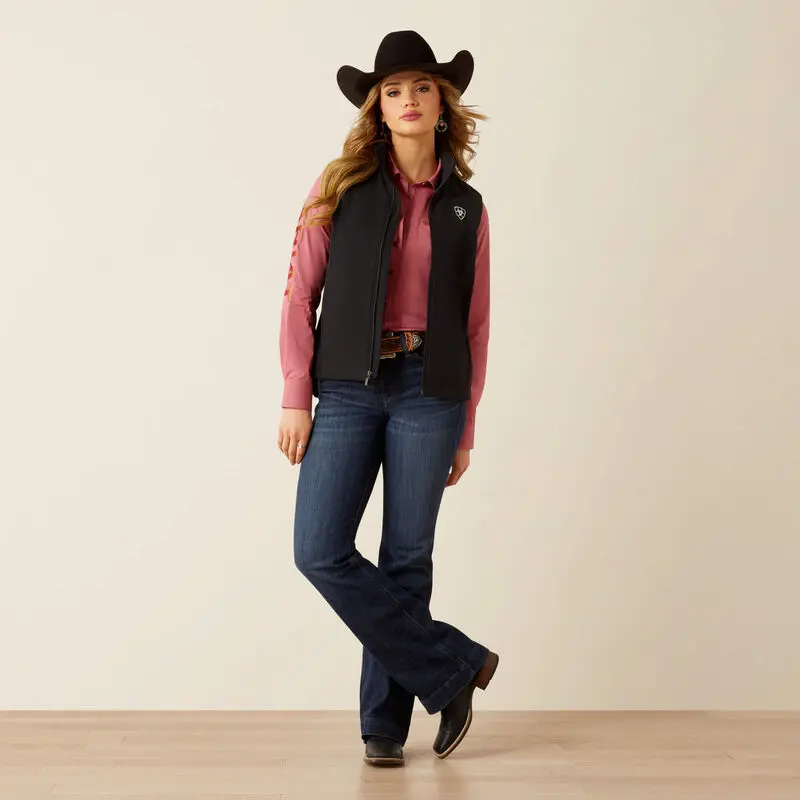 Ariat Women's Logo Softshell Vest 1