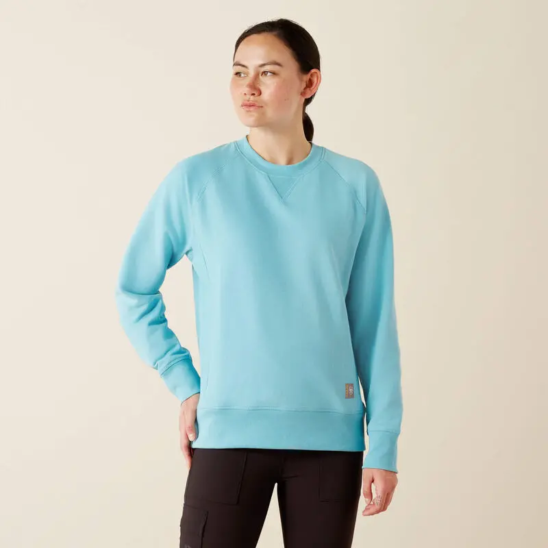 Ariat Women's Rebar Workman Washed Fleece Sweatshirt 1