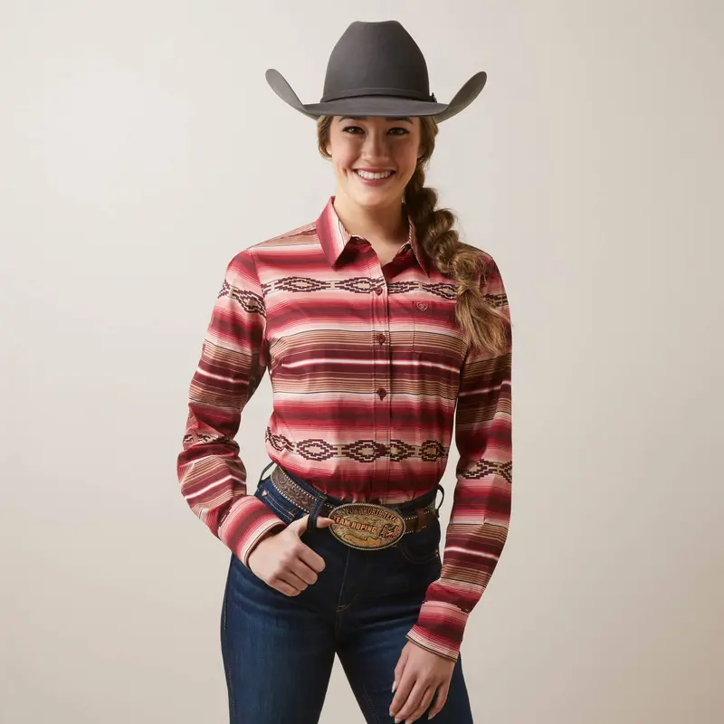 Ariat Women's Wrinkle Resistant Team Kirby Stretch Shirt 1