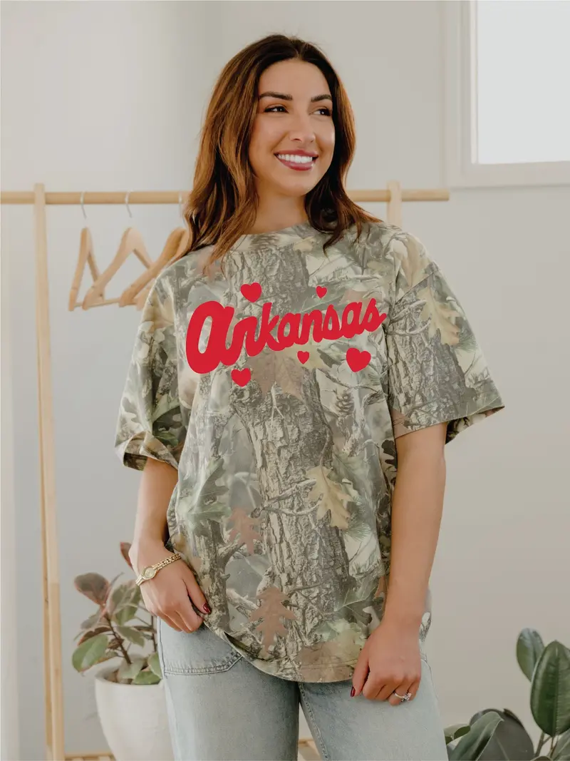Arkansas Hearts Camouflage Tee 1