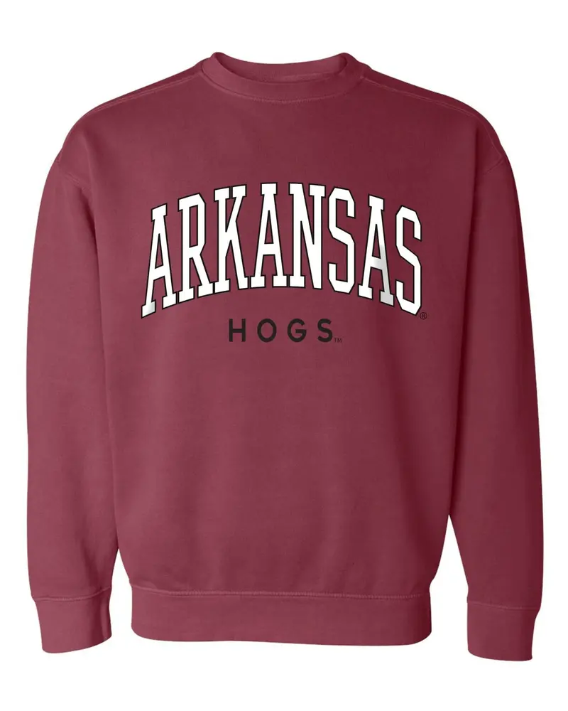 Arkansas Razorbacks Filled Gault Cardinal Sweatshirt 1