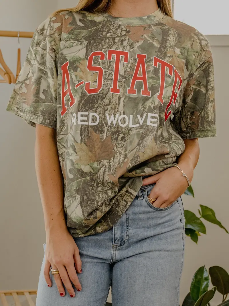 Asu Red Wolves Filled Gault Camouflage Tee 1