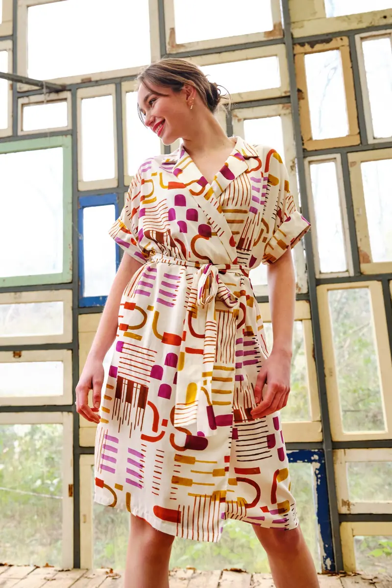 Atelier Jupe Florence Wrap Dress - Printed Copy Shop (+£7.00) 1