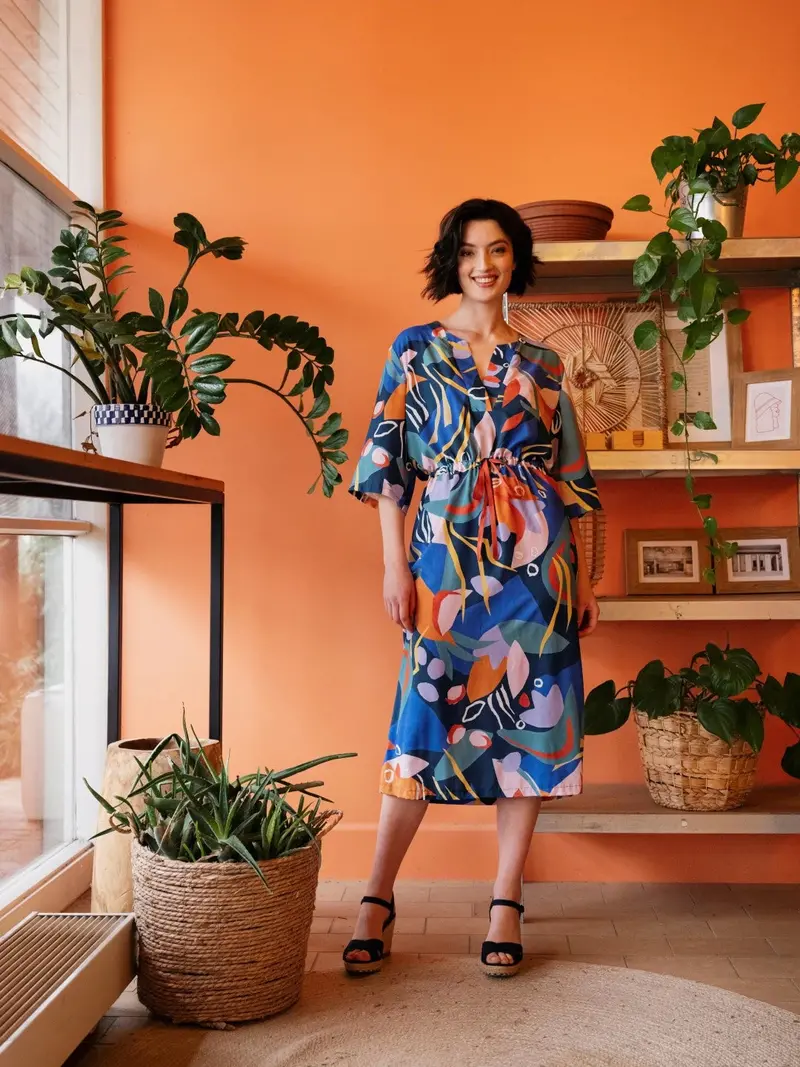 Atelier Jupe Lynn Caftan Dress And Blouse - Printed Copy Shop (+£7.00) 1