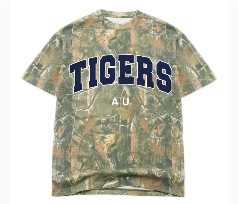 Auburn Tigers Filled Gault Camouflage Tee 1