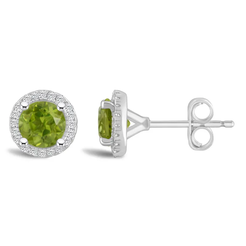 August Meadow Peridot Earrings 1