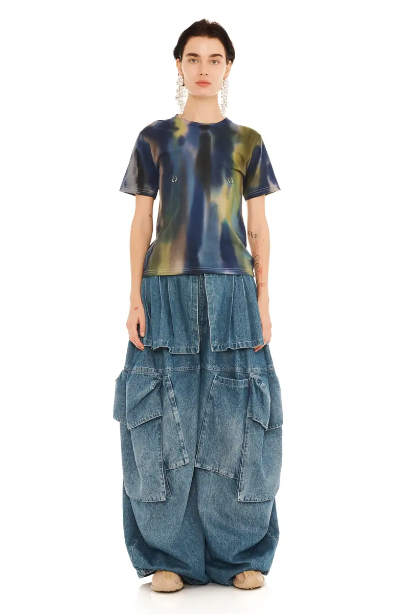 Aurora Pierced Tee 1
