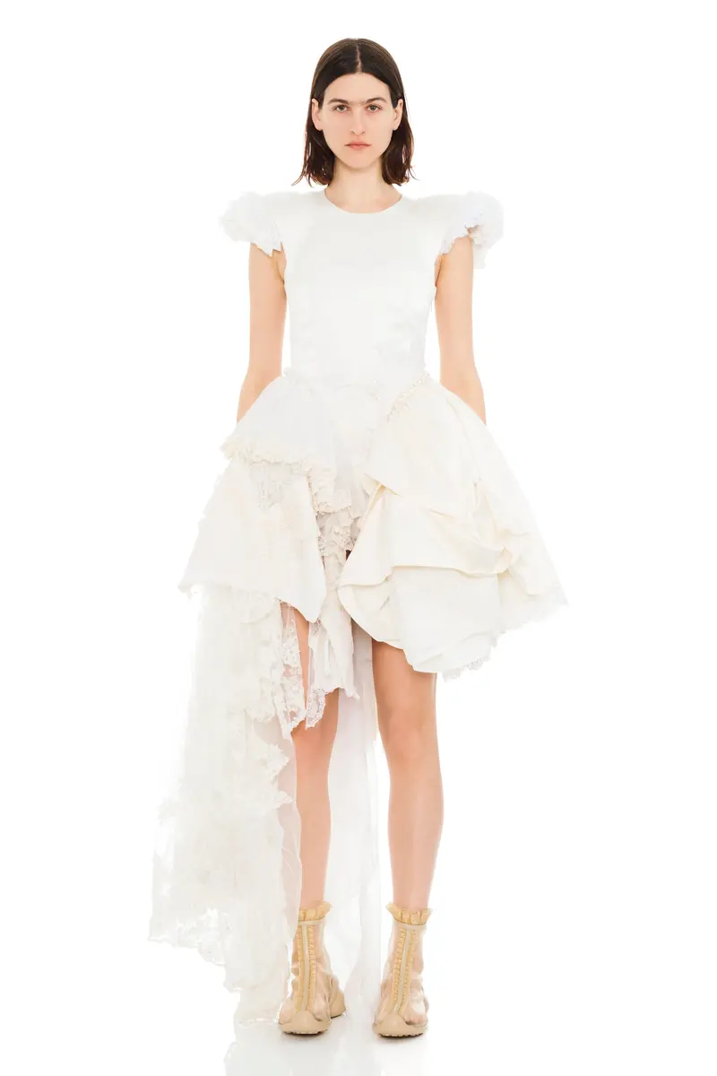 Ava Boned Corset Upcycle Wedding Dress Gown 1