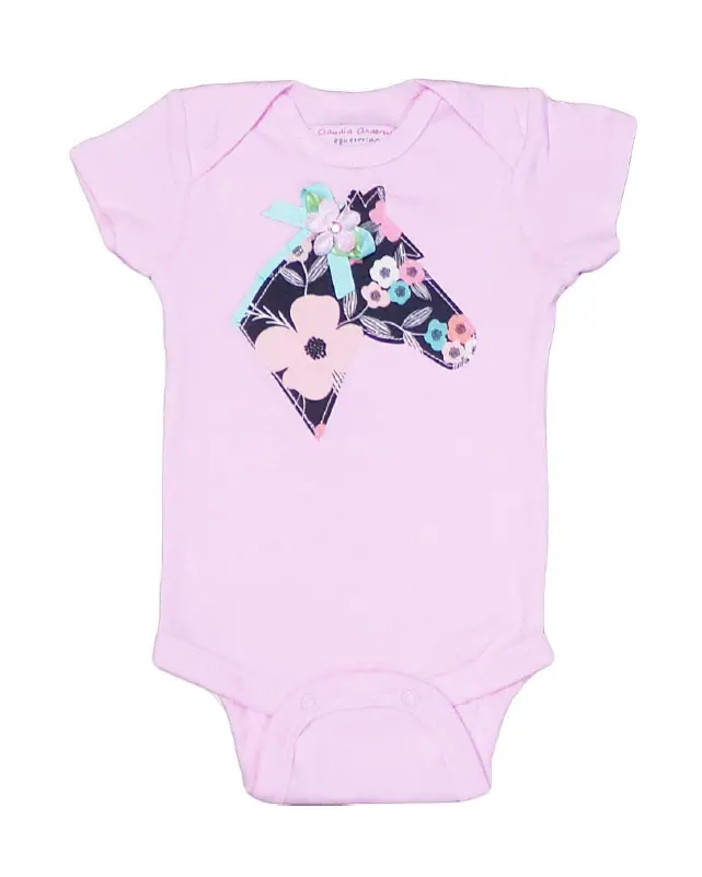 Baby Equestrian Onesie - Short Sleeves 1