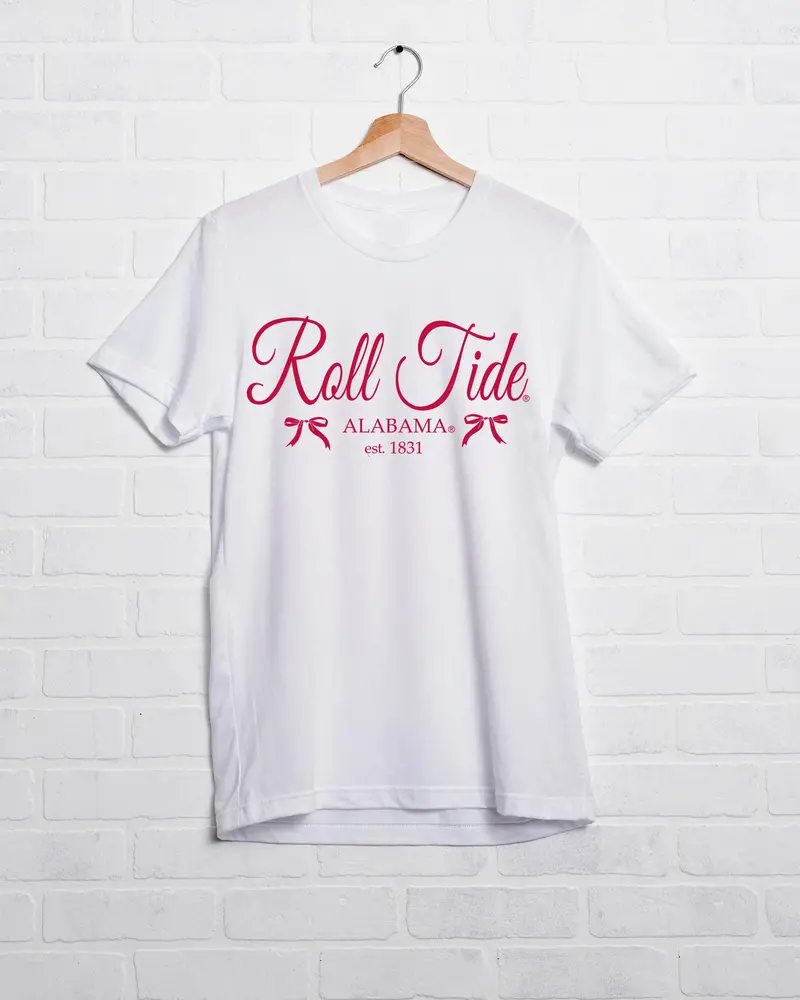 Bama Established Bows White Tee 1