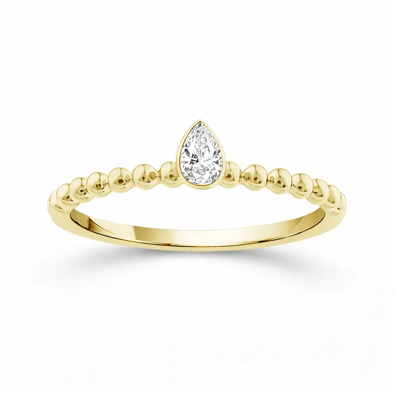 Bandables® Dewdrop Pear Diamond Band 1