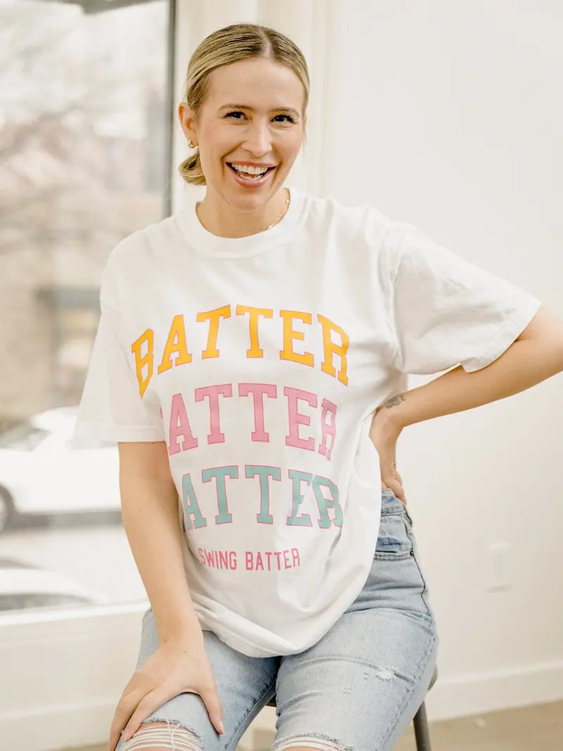 Batter Batter Batter Swing White Tee 1