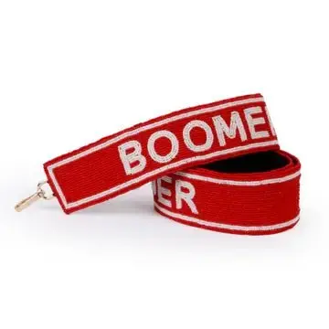 Beaded Purse Straps - Oklahoma Boomer Sooner 1