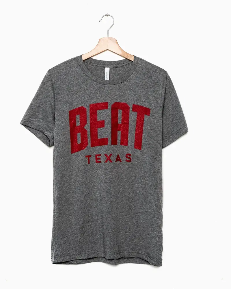 Beat Texas Gault Gray Tri-Blend Tee 1