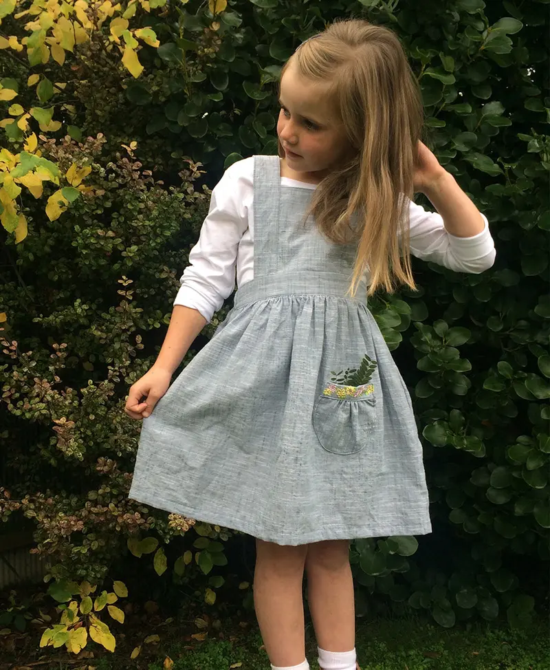 Below The K_Whai Baby/Child Tui Pinafore - Printed Copy Shop (+£5.00) 1