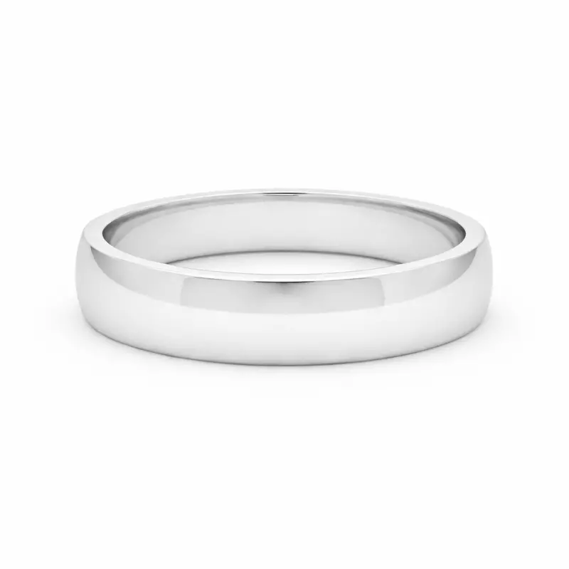 Benchmark® 10K White Gold Euro Comfort Fit Band 1