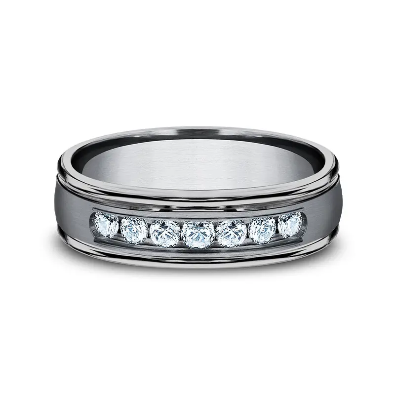 Benchmark® Diamond Tantalum Men's Band 1