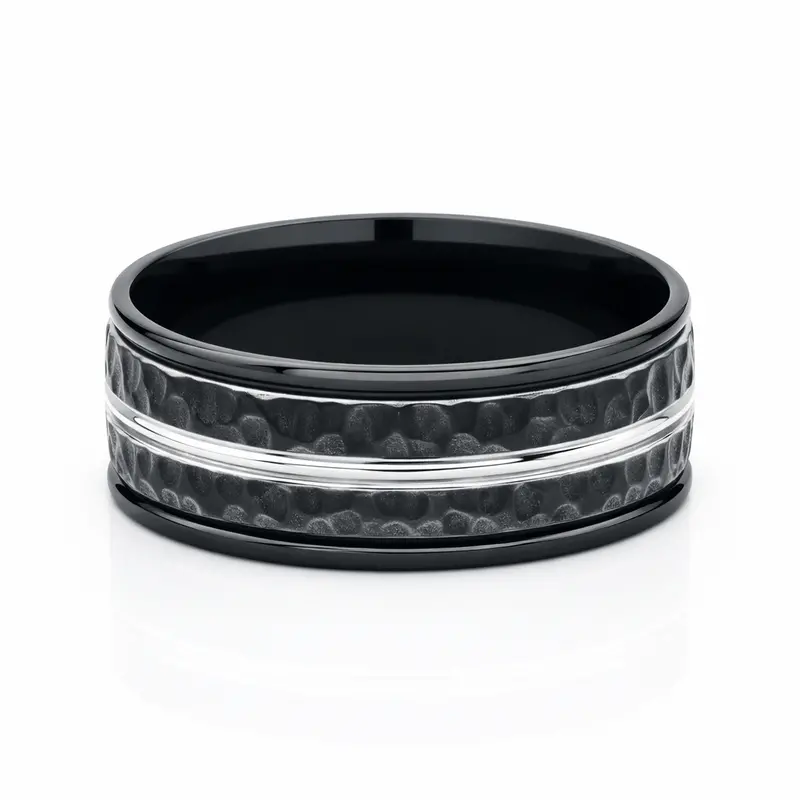 Benchmark® Hammered Cobalt Men's Band 1