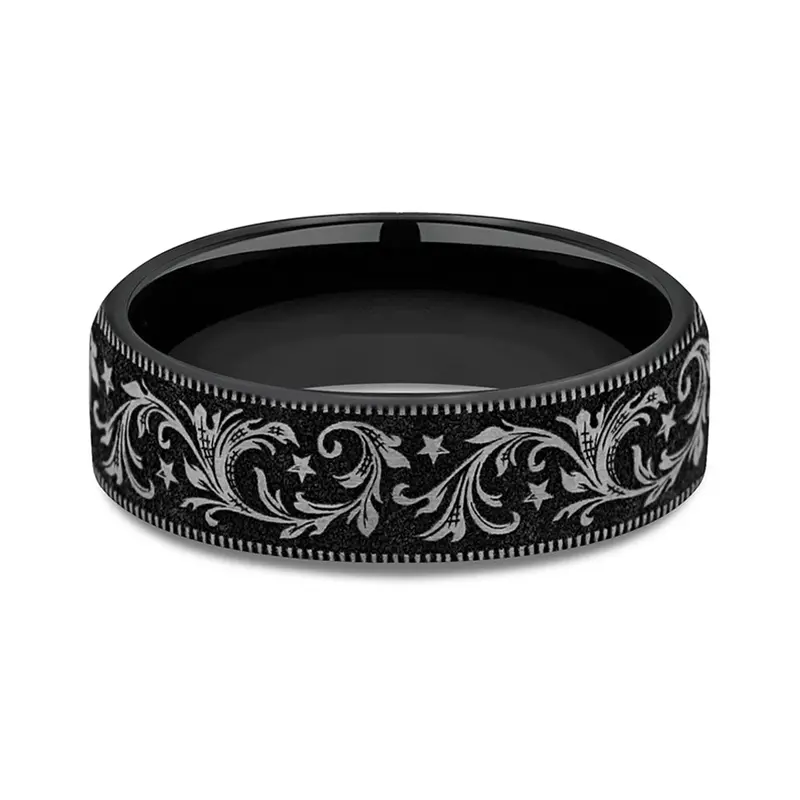Benchmark® Midnight Scroll Titanium Band 1