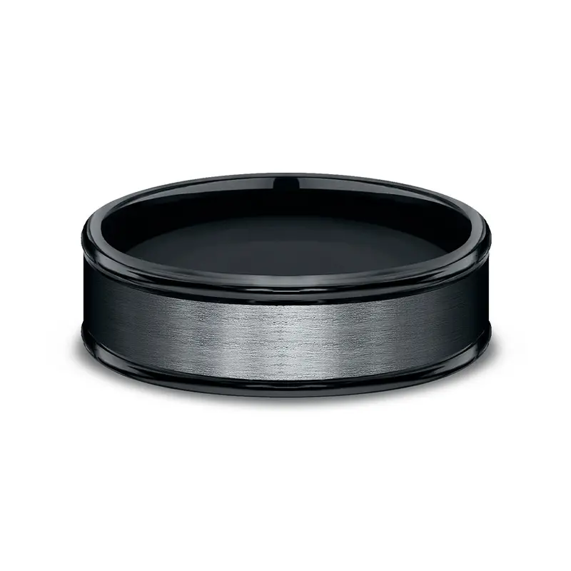 Benchmark® Satin Finish Black Cobalt Men's Band 1