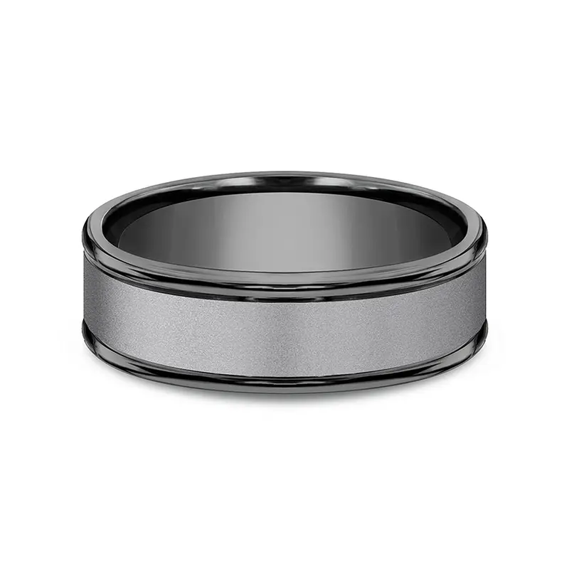 Benchmark® Satin Finish Black Tantalum Men's Band 1