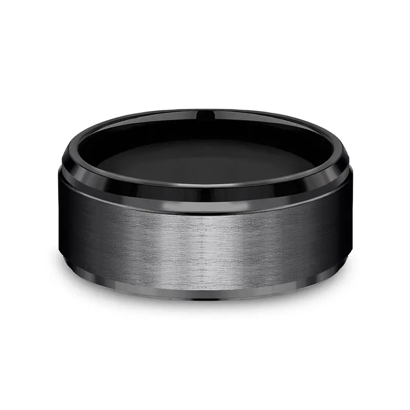 Benchmark® Satin Finish Black Titanium Men's Band 1