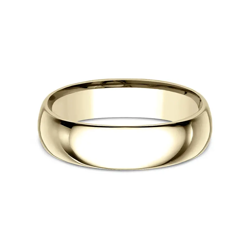 Benchmark® Yellow Gold Comfort Fit Polished Band 1