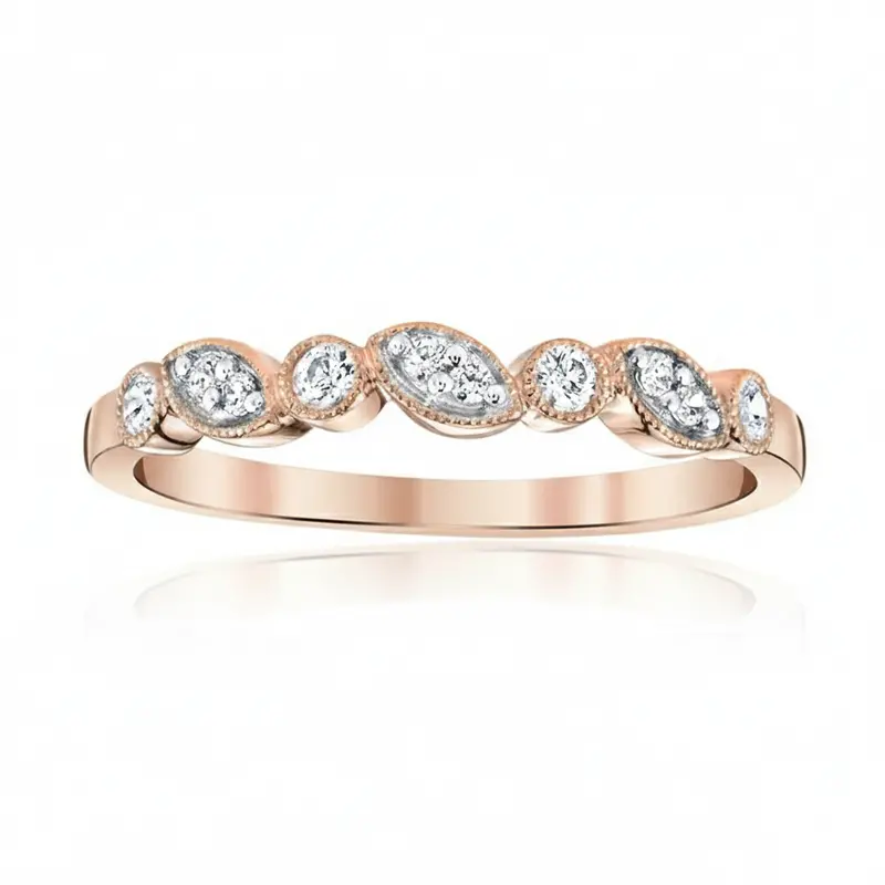 Bezel Bloom Diamond Band 1