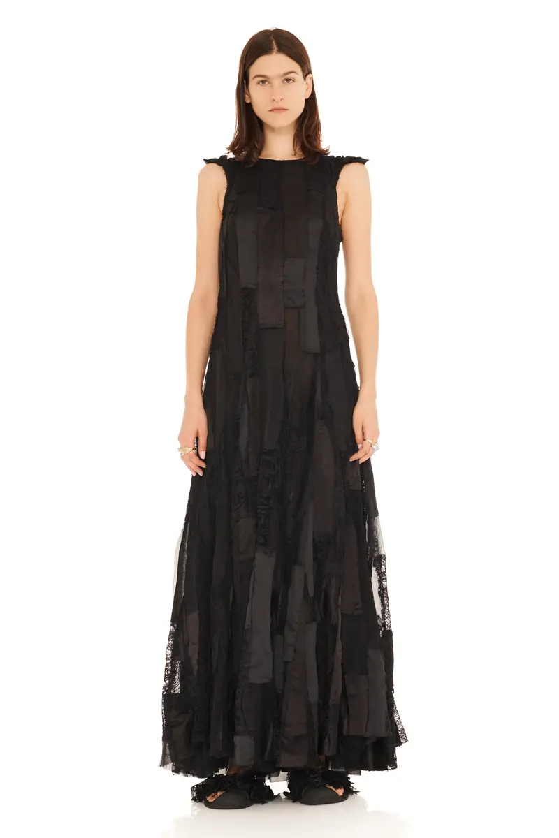 Black Deadstock Primrose Dress 1