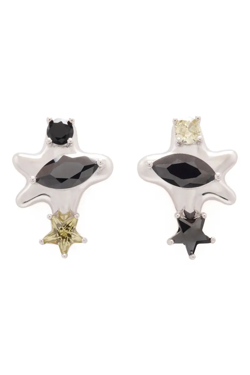 Black Diamond-Olive Constellation Studs 1