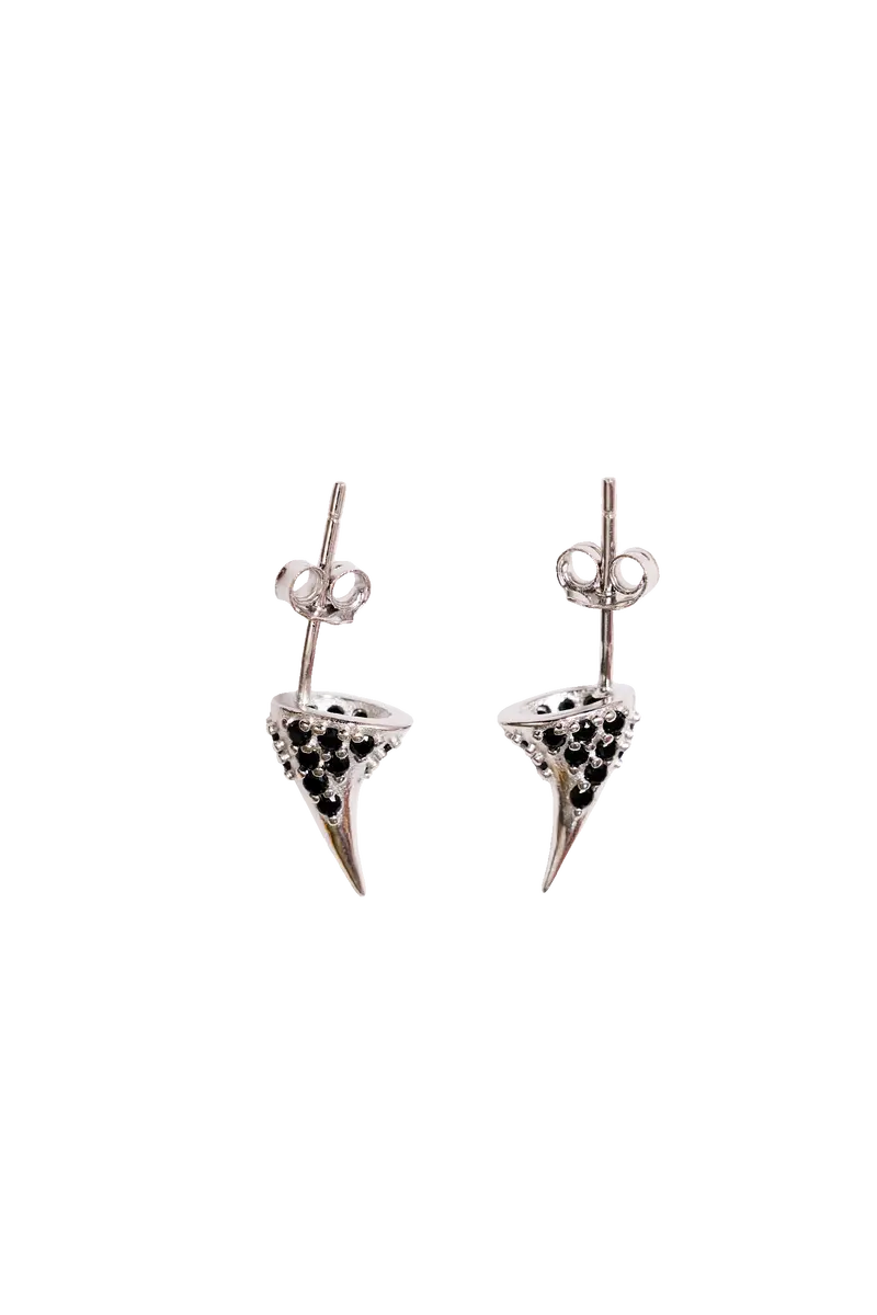 Black Diamond Rhinestone Horn Studs 1