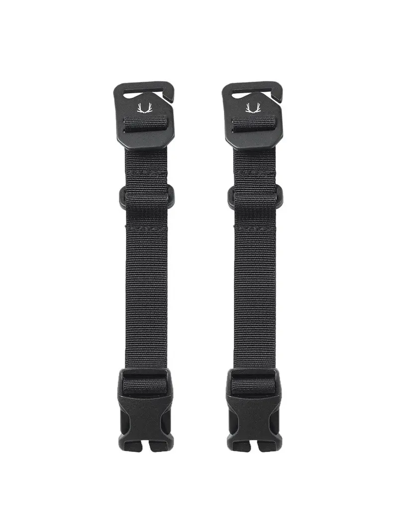 Black Ember Short Compression Straps Jet Black (Set Of Two) 1