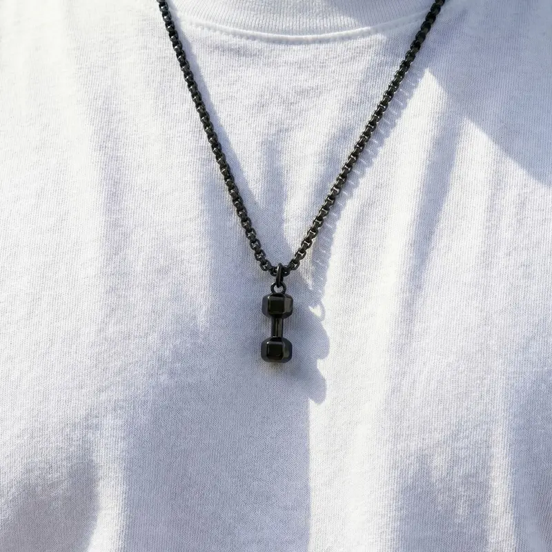 Black Gym Necklace 2