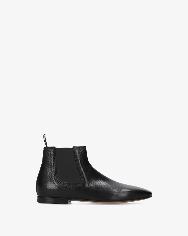 Black Leather Ankle Boots 1