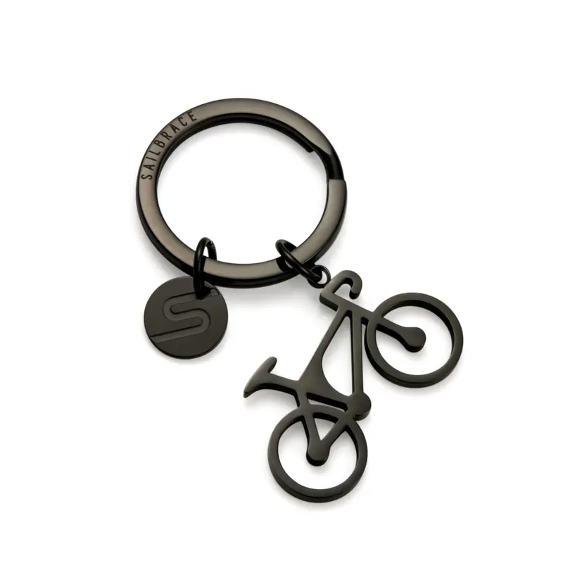 Black Road Bike Keychain 1