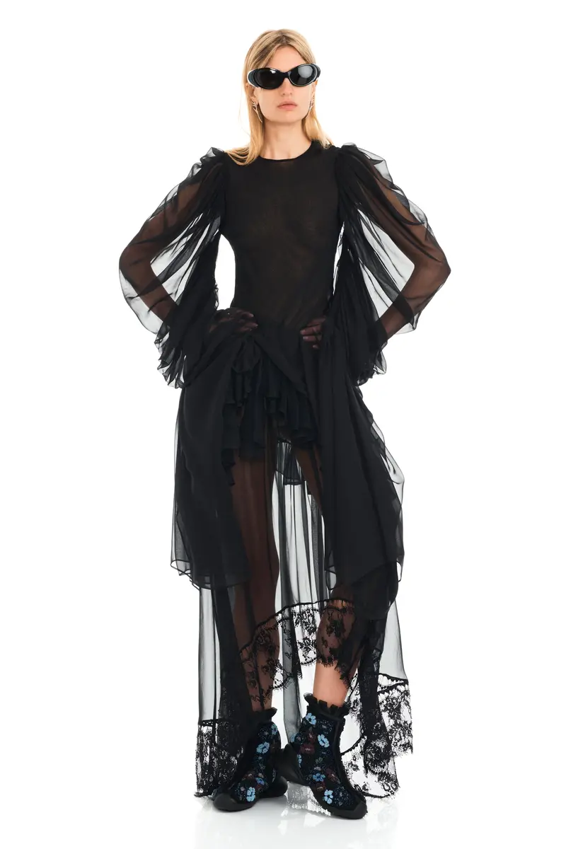 Black Simone Angelica Dress 1