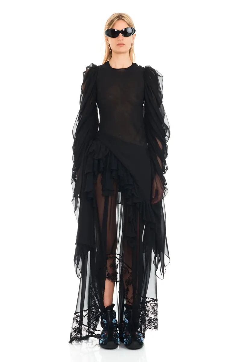 Black Simone Angelica Dress 2
