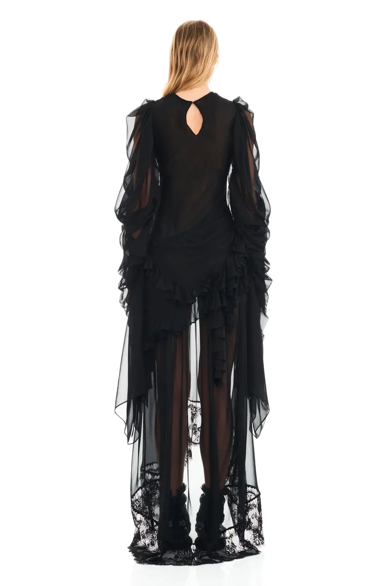 Black Simone Angelica Dress 4