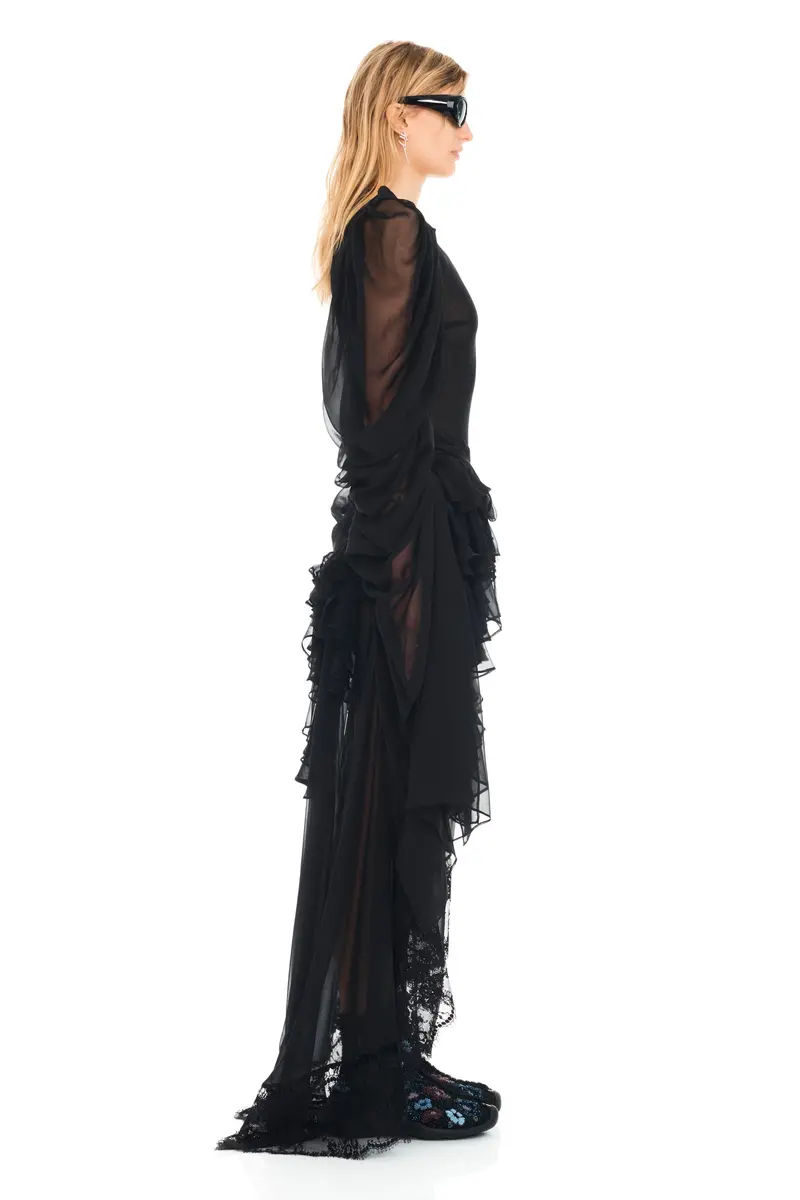 Black Simone Angelica Dress 5