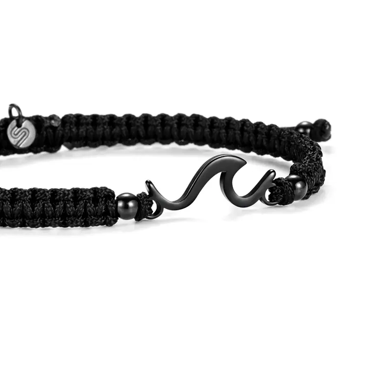 Black Wave Braided Bracelet 1