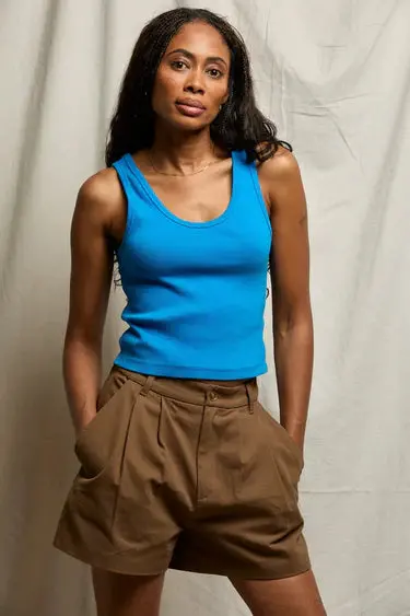 Blondie Rib Bra Friendly Tank 1