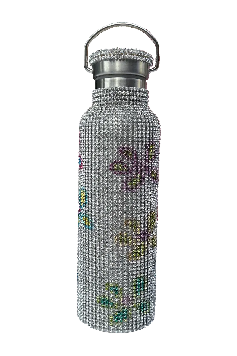 Blossom Multi Rhinestone Water Bottle 1