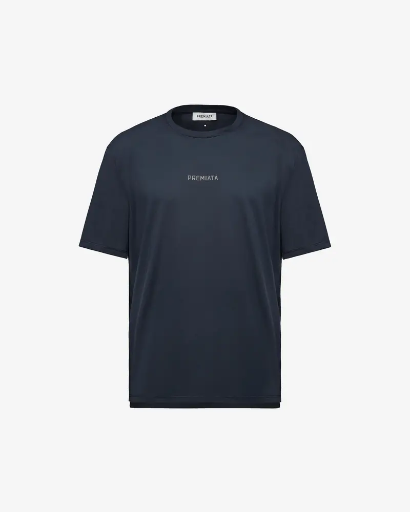 Blue Cotton Logo T-Shirt 1