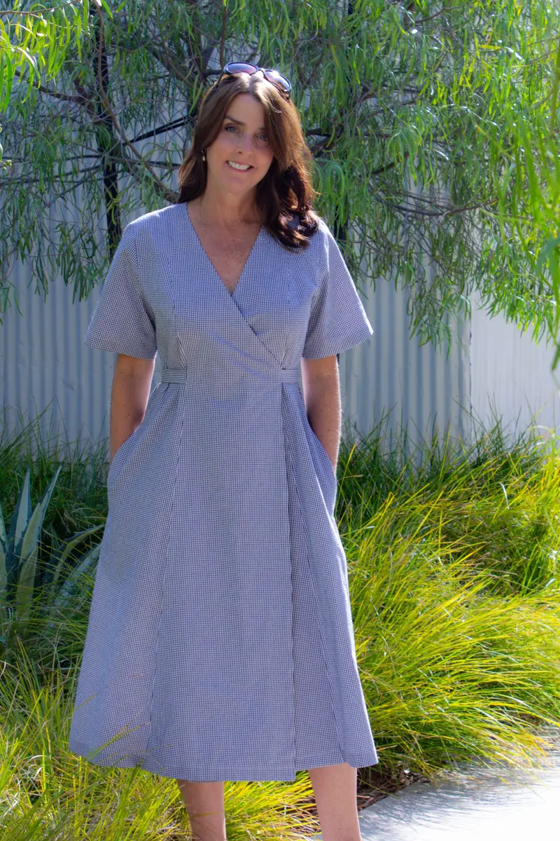 Blue Dot Patterns Andrea Wrap Dress And Top - Printed Copy Shop (+£7.00) 1