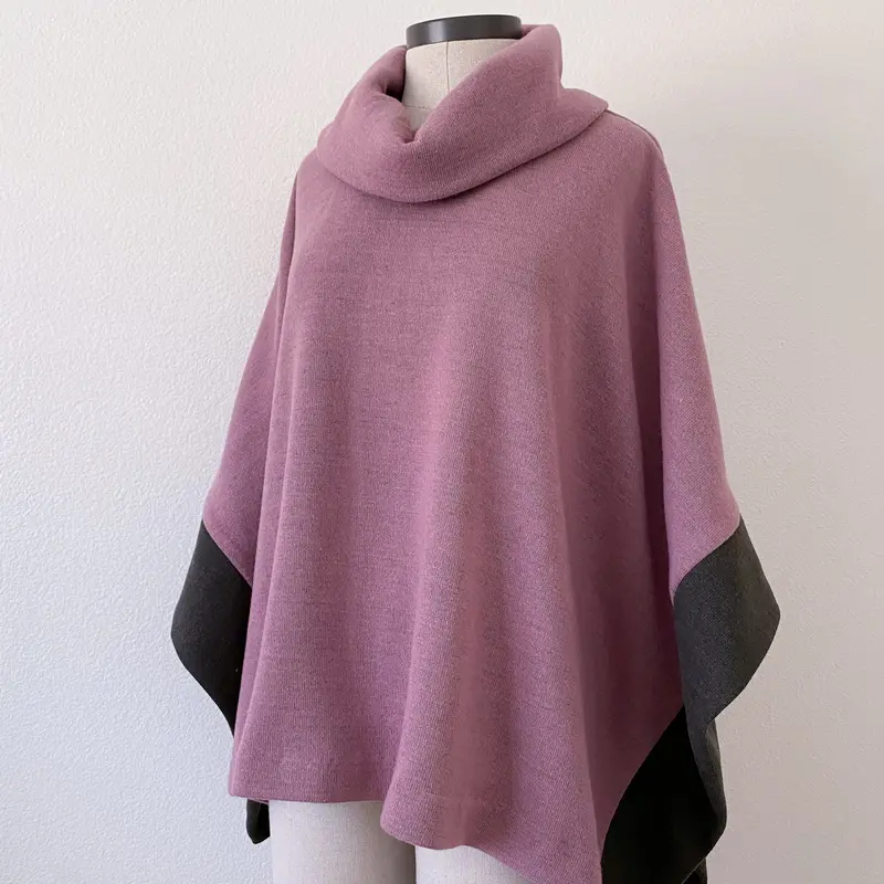 Blue Dot Patterns Wintertide Poncho - Printed Copy Shop (+£7.00) 1