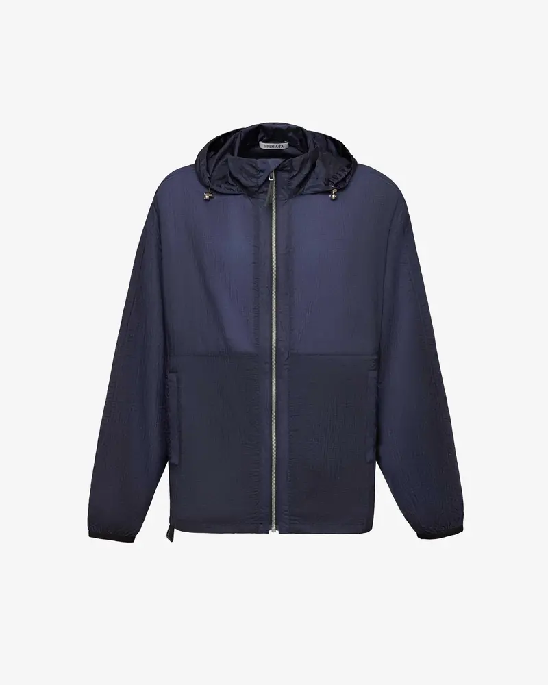 Blue Ripstop Windbreaker Jacket Blue 1