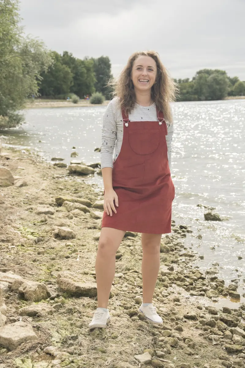 Bobbins And Buttons Emily Dungaree Dress - Printed Copy Shop (+£7.00) 1