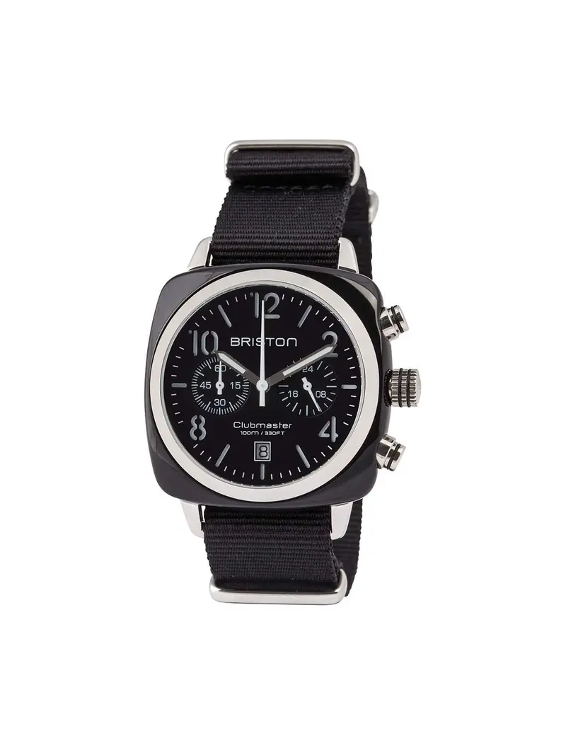 Briston Clubmaster Classic Acetate Chronograph Black 40Mm 1